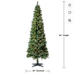 Green Artificial Christmas Tree with Lights